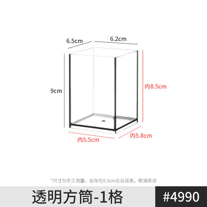Mirror Cabinet Storage Box Desktop Cosmetics Lipstick Storage Rack Bathroom Bathroom Desktop Dressing Table Organization Box