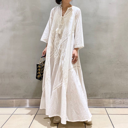 In Stock! Vintage Style A-Line Skirt for Women, 2026 Summer New Japanese Style Ladylike Loose Lace-Up Dress for Women