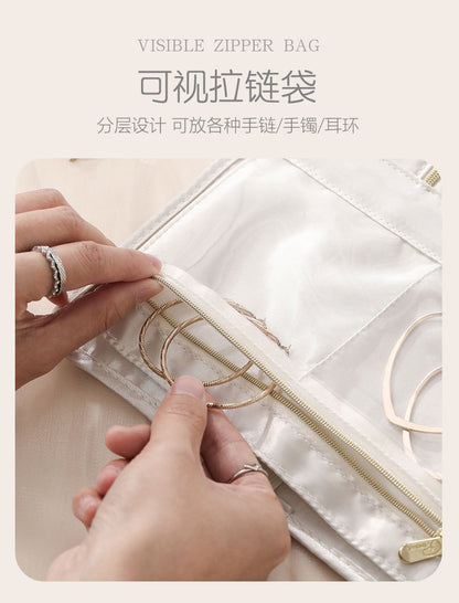 Source Factory New Jewelry Earrings Ring Necklace Pendant Watch Storage Bag Multifunctional Foldable