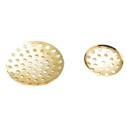 DIY Jewelry Accessories Multi-Hole Small Tray Mesh Plate Handmade Flower Tray Mesh Sheet Mesh Flower Brooch Base Weaving