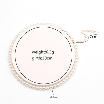 Sweet personality simple natural Joker imitation pearl necklace pearl necklace ladies necklace jewelry wholesale supply