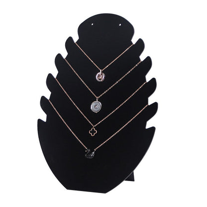 Side flannelette jewelry display rack necklace earrings display board Jewelry pendant rack jewelry rack display props