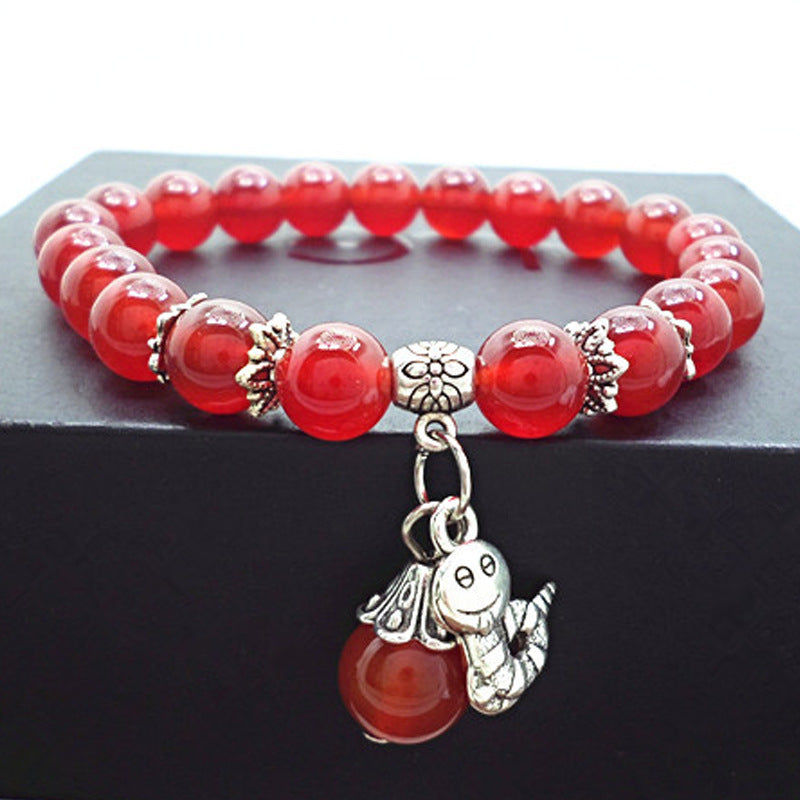 Red Agate Crystal Bracelet Women's Small Jewelry Bracelet Couple Jewelry Bracelet Jewelry Beaded Yiwu Small Commodity Jewelry