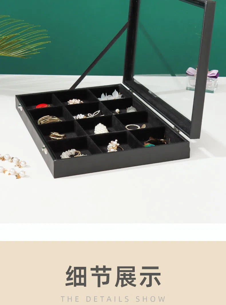 Ear Clip Ear Wire Jewelry Box Large Capacity Ring Necklace Bracelet Display Stand Ear Ring Ear Stud Earrings Storage Box