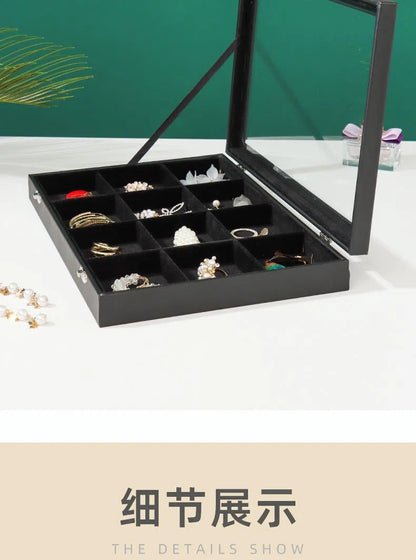 Ear Clip Ear Wire Jewelry Box Large Capacity Ring Necklace Bracelet Display Stand Ear Ring Ear Stud Earrings Storage Box