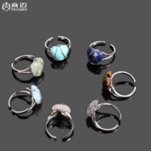 Fashion ancient silver owl tree of life pendant natural water wafer ring inlay pendant foreign trade jewelry necklace