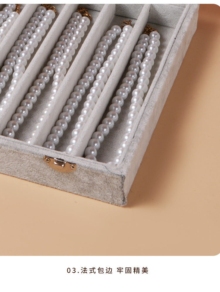Dustproof Large Capacity Necklace Storage Box Snake Bone Chain Jewelry Box Bracelet Bracelet Jewelry Jewelry Display Box Necklace Box