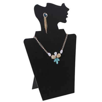 Side flannelette jewelry display rack necklace earrings display board Jewelry pendant rack jewelry rack display props
