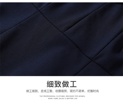 2023 Summer Fashion Temperament Stewardess Uniform Sleeve Business Wear Women's dress Hotel Jewelry Store Work Clothes