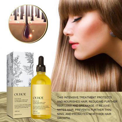 Natural Rosemary Oil Dense Repair Dry Damaged Hair Growth Anti Hair Loss Moisturize Smoothing Nourishing Hair Care Essential Oil