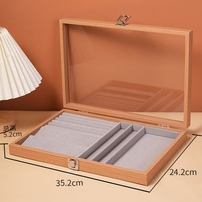 Dustproof Large Capacity Necklace Storage Box Snake Bone Chain Jewelry Box Bracelet Bracelet Jewelry Jewelry Display Box Necklace Box