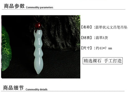 Jade Pendant with Natural Jadeite, Peaceful Buckle, Guanyin Jade Buddha, Burmese Jade Jewelry Factory Wholesale S2091518