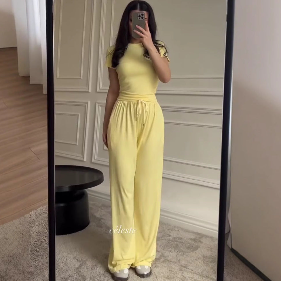 Women Cardigan Vest Wide Leg Pants 3 Piece Sets Top Long Coat Trousers Suit Office Lady Ensemble Spring Summer 2026 Outfits