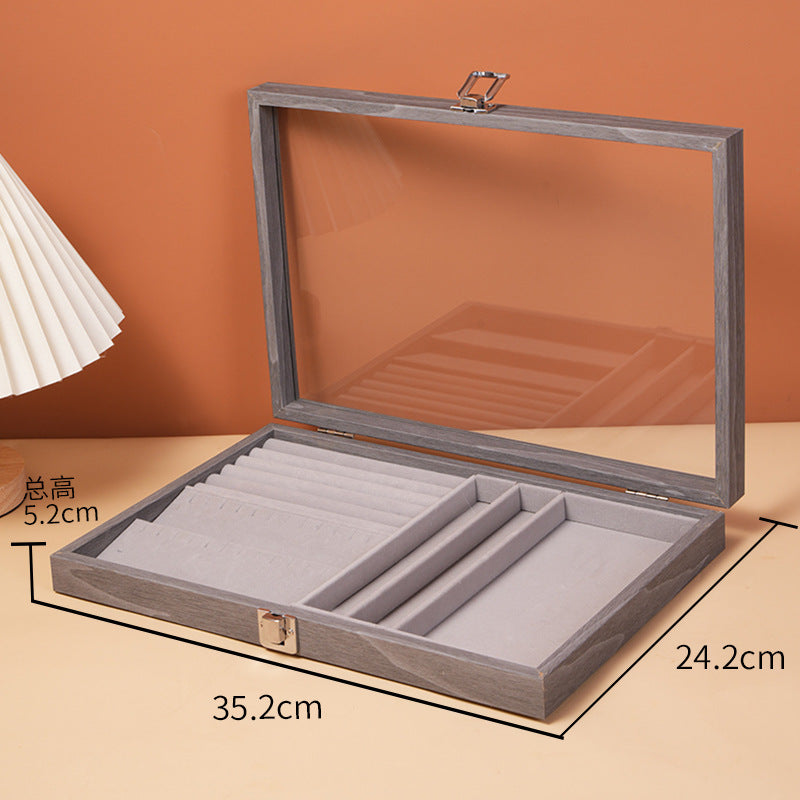 Dustproof Large Capacity Necklace Storage Box Snake Bone Chain Jewelry Box Bracelet Bracelet Jewelry Jewelry Display Box Necklace Box
