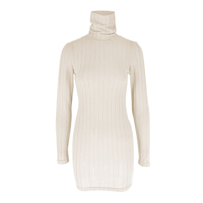 Ab480 Quality Model 2024 Spring Style Elegant Women's Polyester Long-Sleeve Round-Neck Bodycon Dress Wholesale from Manufacturer