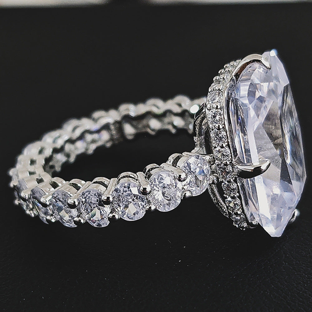 Amazon Cross-border Rectangular Classic Jewelry suit Combination Female Niche European and American x7198-r5797