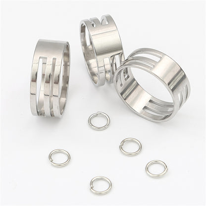 stainless steel ring auxiliary opening closed ring tool opener ring handmade diy material jewelry tool
