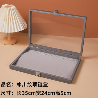 Dustproof Large Capacity Necklace Storage Box Snake Bone Chain Jewelry Box Bracelet Bracelet Jewelry Jewelry Display Box Necklace Box