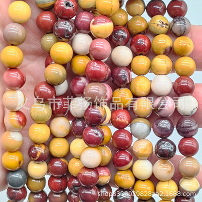 Feiyang Jewelry Miscellaneous Stone Round Beads Loose Beads diy Jewelry Accessories Beads Personalized Miscellaneous Stone Semi-finished Products Ready for Wholesale