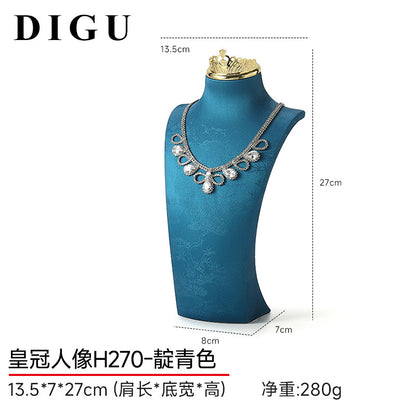 Necklace Display Stand, Mannequin Jewelry Stand, Neck Model, Necklace Holder, Counter Jewelry Display Props