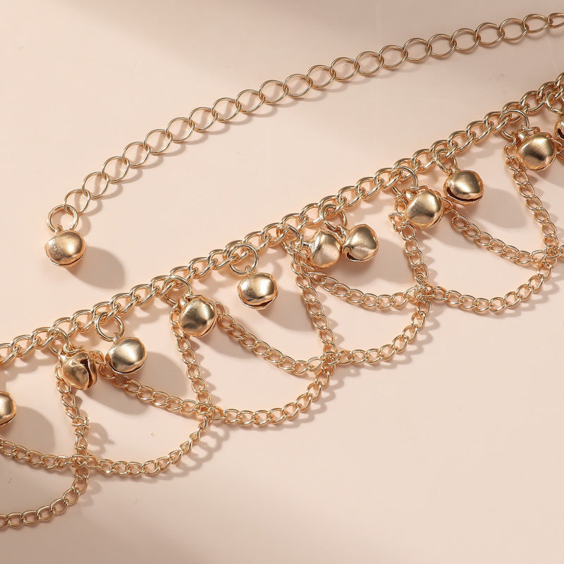 European and American New Cross-border Jewelry Distinctive Bell Beach Style Holiday Foot Chain Women's Fashion Accessories Jewelry Foot