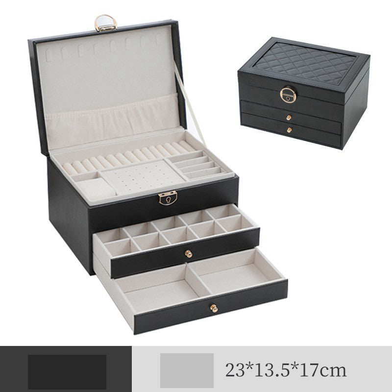 Jewelry Storage Box, Exquisite Necklace, Earrings, Gold Hand Jewelry, Earrings, Jewelry Box, Large Capacity, 2025 Model Drawer