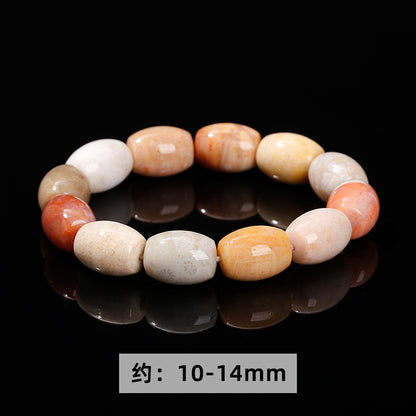 Jingdong Jewelry Natural Coral Jade Six-point Star Bracelet Personality Fashion Men's and Women's Single Circle Bracelet Wholesale