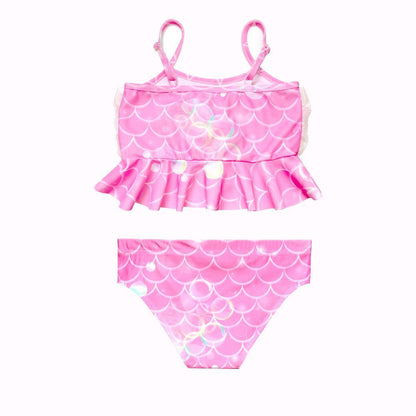 Girls Mermaid Swimsuit Mermaid Tail with Gauze Ariel Princess Swimsuit Children's Swimsuit