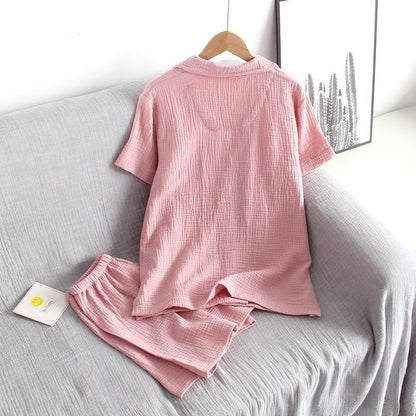 Short Sleeved Shorts Pijama Suit for Women Casual Wear Fashion Style 2 Pcs Pajama Set Summer Thin Women's Sleepwear Clothes