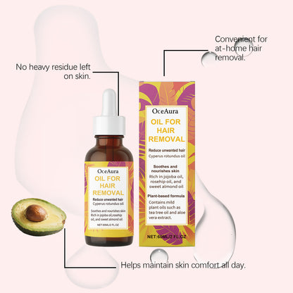 Cyperus Rotundus Oil Full Body Hair Removal Hair Growth Inhibitor Smooth Soothing Redness Gentle Depilatory Care Essential Oil