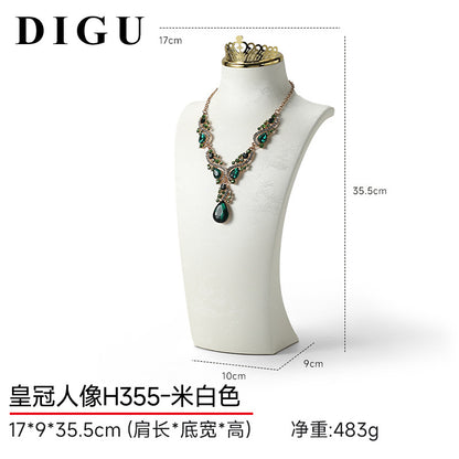 Necklace Display Stand, Mannequin Jewelry Stand, Neck Model, Necklace Holder, Counter Jewelry Display Props