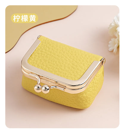Genuine Leather Mini Necklace Jewelry Box Women's Earrings Gold Ring Gold Jewelry Cosmetics Bag Earphones Coin Purse