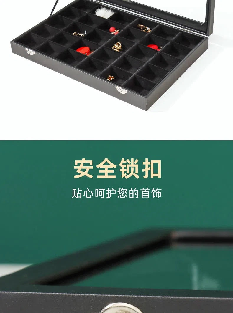 Ear Clip Ear Wire Jewelry Box Large Capacity Ring Necklace Bracelet Display Stand Ear Ring Ear Stud Earrings Storage Box