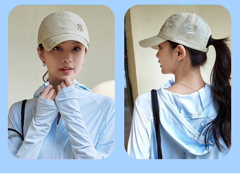 Quick-Drying Sun Protection Hat, Unisex Breathable Peaked Cap, Fashionable and Versatile Baseball Cap Wholesale Custom Logo