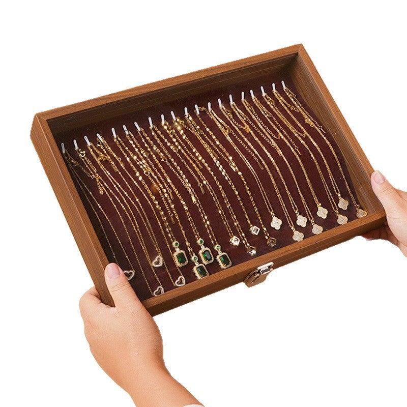 Dustproof Large Capacity Necklace Storage Box Snake Bone Chain Jewelry Box Bracelet Bracelet Jewelry Jewelry Display Box Necklace Box