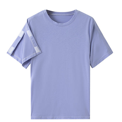 Summer patient care clothing easy to put on and take off hospital gown short sleeve cotton middle-aged and elderly medical clothing fracture clothing wholesale