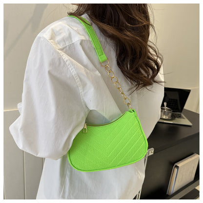 Mini Shoulder Bags for Women Fashion Felt Women's Bag Design Advanced Underarm Handbags Beautiful Purses Crescent SaddleBag 2025