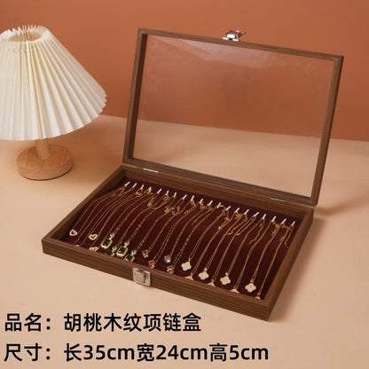Dustproof Large Capacity Necklace Storage Box Snake Bone Chain Jewelry Box Bracelet Bracelet Jewelry Jewelry Display Box Necklace Box