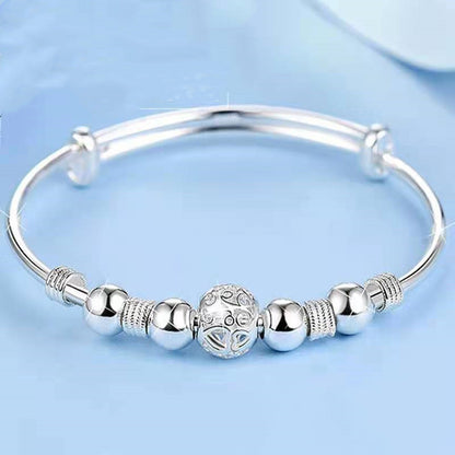 Jinrongxing Nine Fortune Bead Bracelet Copper Silver Plated Bracelet Women's Exquisite Ball Jewelry Cross-Border Live Broadcast