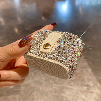 Diamond Luxury Jewelry Box, Exquisite Earrings, Earrings, Ring Box, Mini Portable Travel Storage Box, Cross-Border Hot Sale
