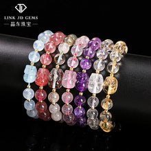 Jingdong Jewelry 3A Natural Cherry Blossom Agate Bracelet Fashion Sweet Wind Girl Single Circle Round Bead Bracelet Wholesale