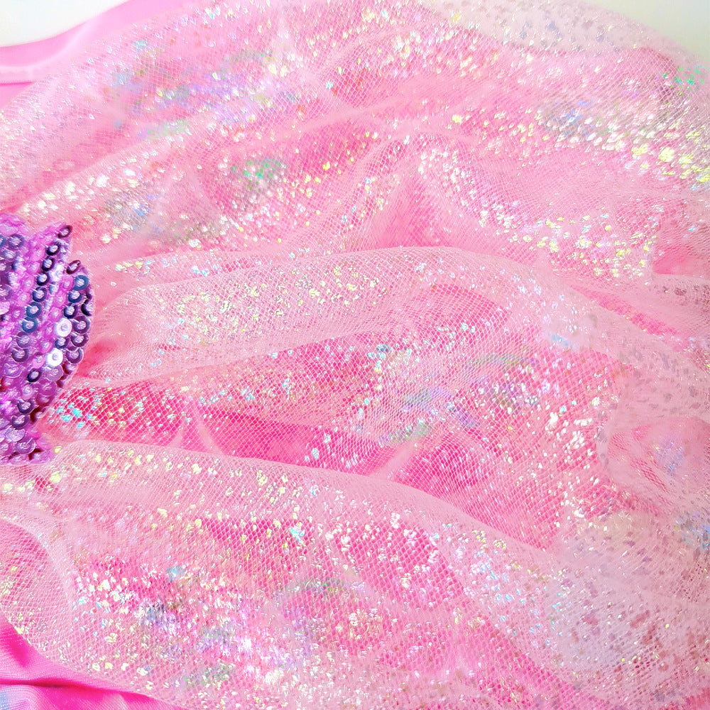 Girls Mermaid Swimsuit Mermaid Tail with Gauze Ariel Princess Swimsuit Children's Swimsuit