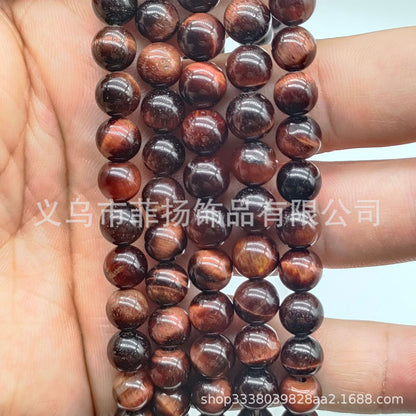 Feiyang Jewelry Miscellaneous Stone Round Beads Loose Beads diy Jewelry Accessories Beads Personalized Miscellaneous Stone Semi-finished Products Ready for Wholesale