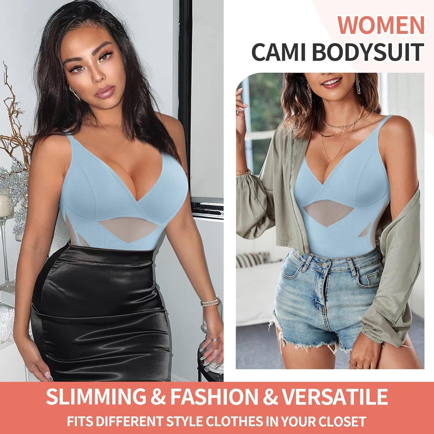 Hot Selling Body Shaping One-Body Shaping One-Body Shaping Sling V-Neck Cup Mesh Waist Plastic Breathable Sports Body Shaping One-Body Shaping One-Body Shaping