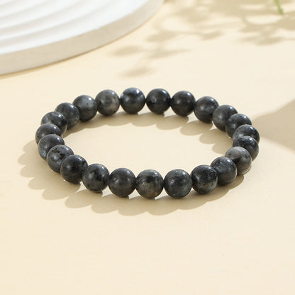 European and American Cross-Border Hot-Selling Popular Jewelry 8mm Natural Stone Bracelet Amethyst Tiger Eye Stone Agate Bracelet Jewelry