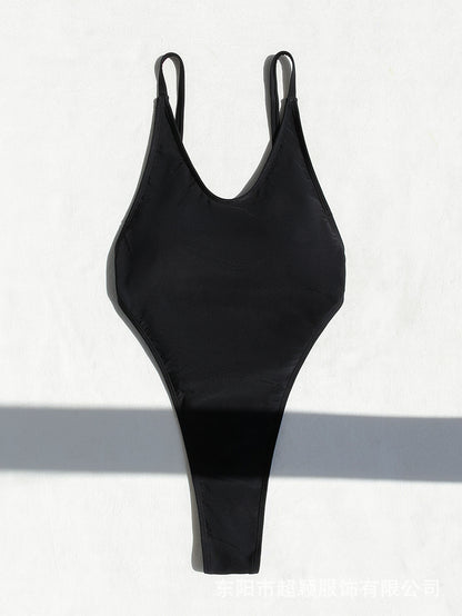 2024 new hot-selling backless one-piece swimsuit sexy slim swimsuit women's bikini foreign trade European and American beach wear