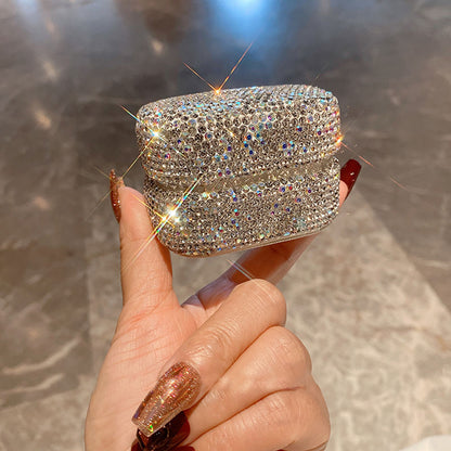 Diamond Luxury Jewelry Box, Exquisite Earrings, Earrings, Ring Box, Mini Portable Travel Storage Box, Cross-Border Hot Sale