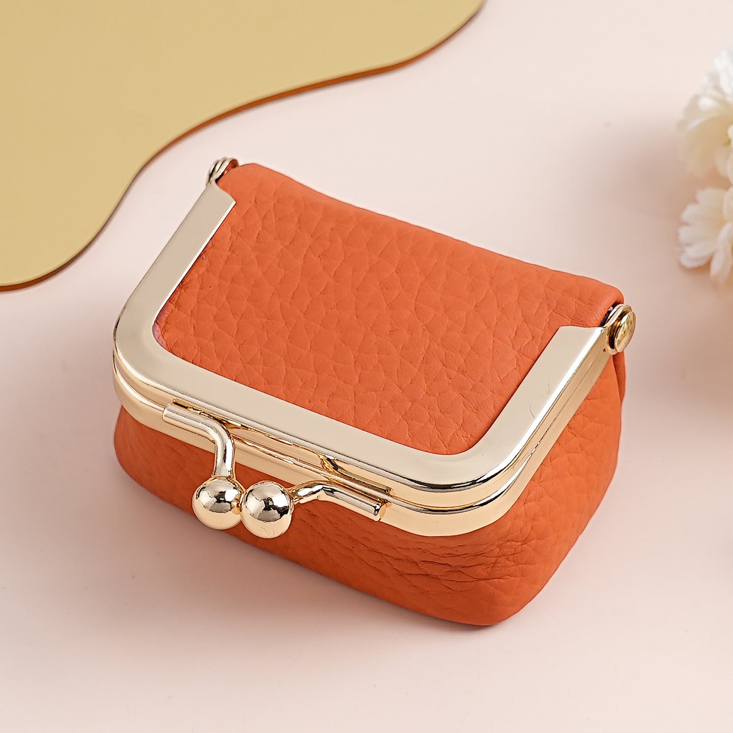 Genuine Leather Mini Necklace Jewelry Box Women's Earrings Gold Ring Gold Jewelry Cosmetics Bag Earphones Coin Purse