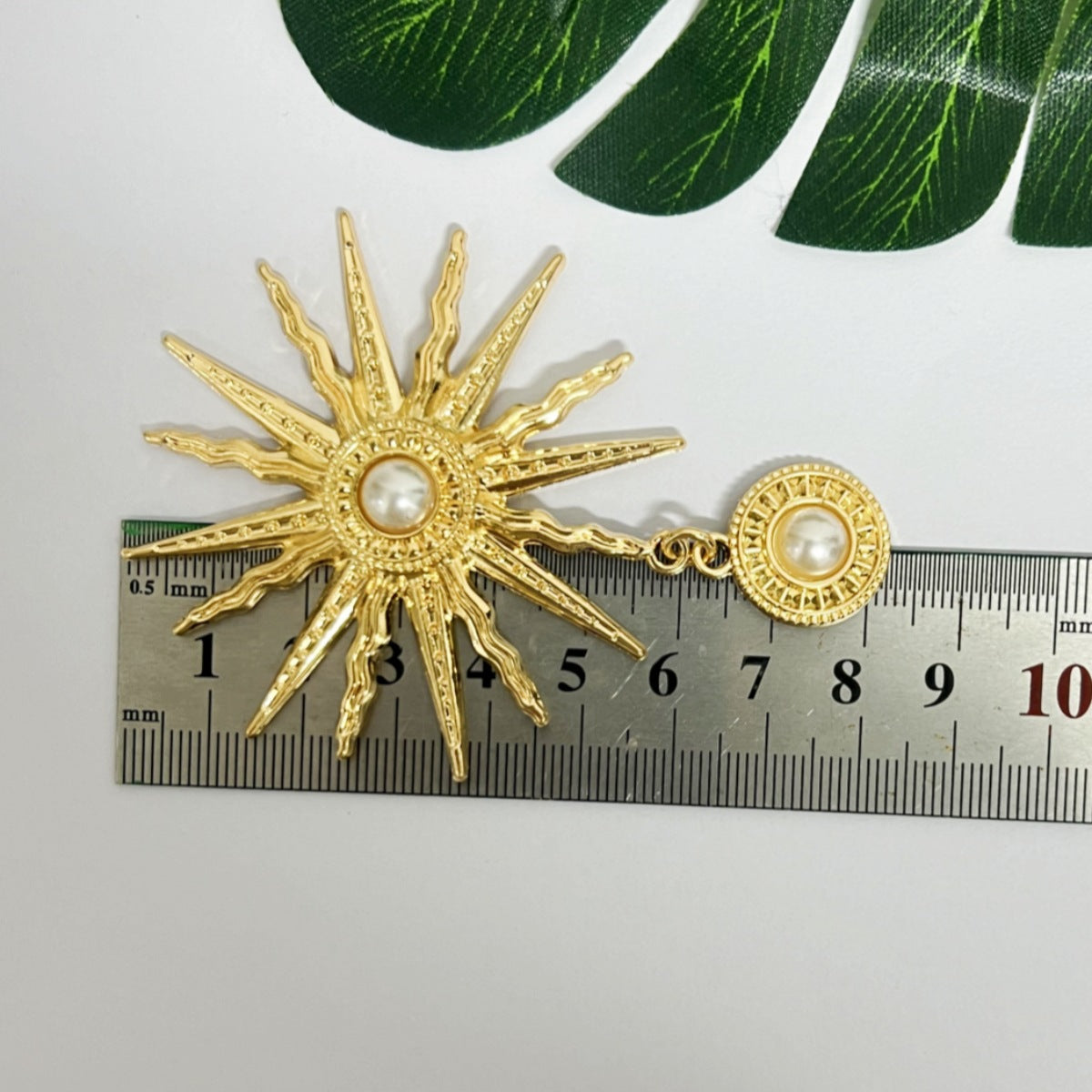 Pearl Sunflower DIY Jewelry Virgin Halo Baroque Lolita Dark Gothic Cos Headdress Style Accessories