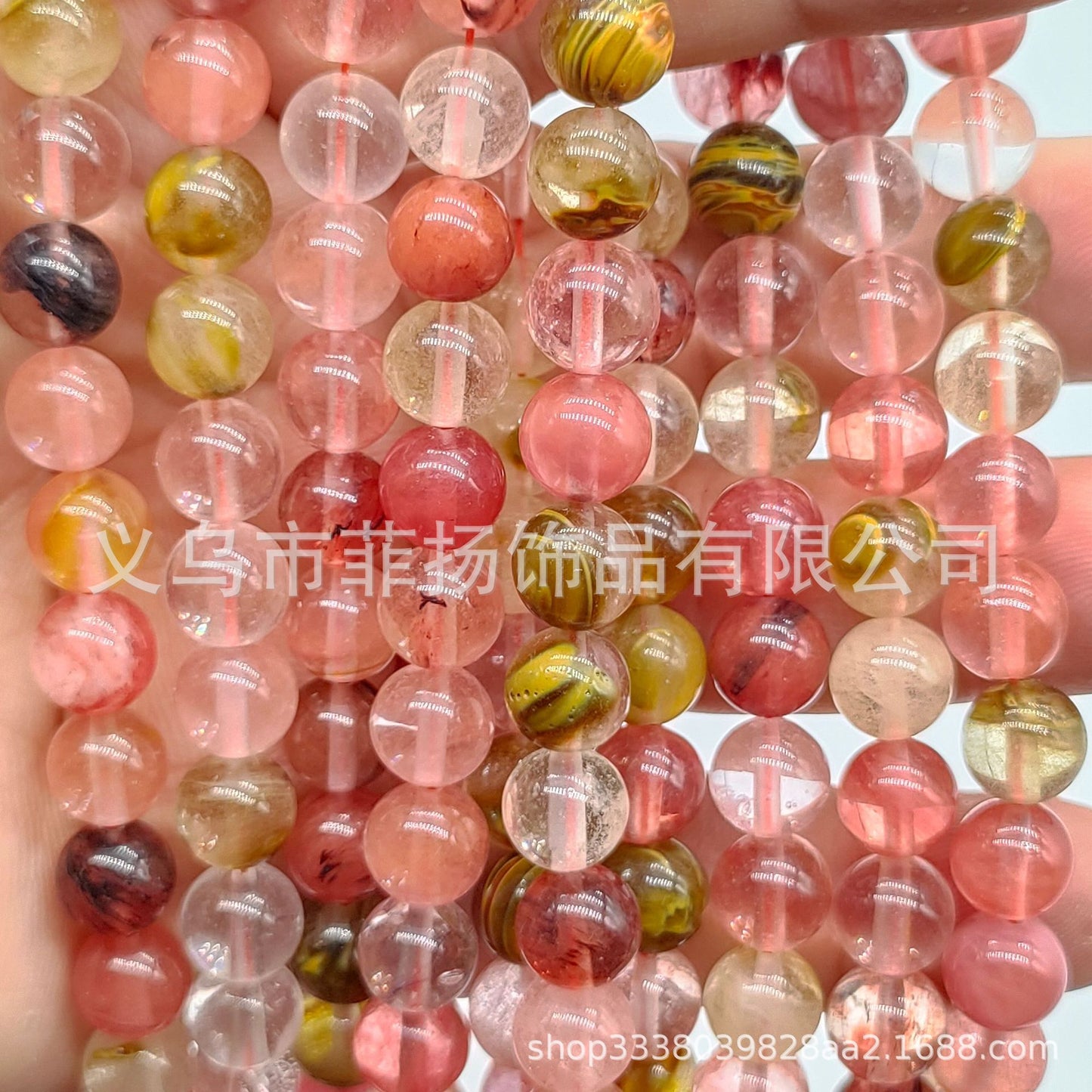 Feiyang Jewelry Miscellaneous Stone Round Beads Loose Beads diy Jewelry Accessories Beads Personalized Miscellaneous Stone Semi-finished Products Ready for Wholesale